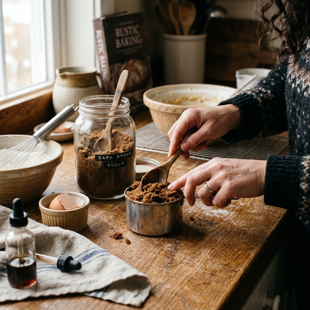 Brown sugar and white sugar in bowls
